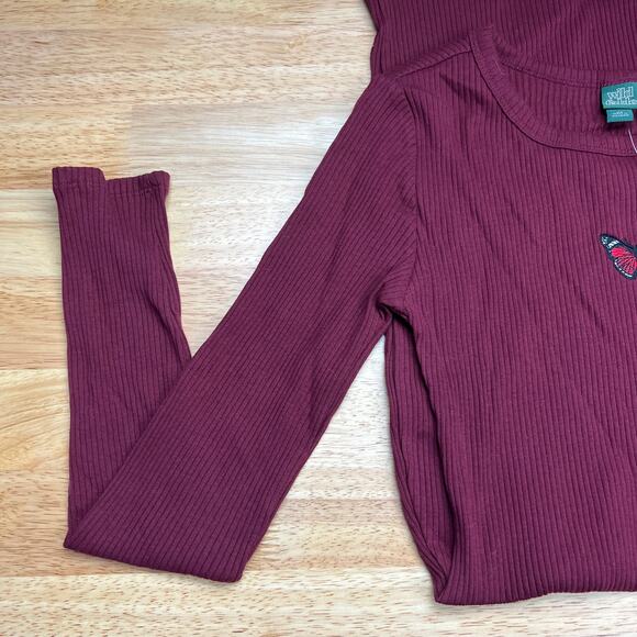 Wild Fable Women's Red Ribbed Long Sleeve Bodycon Dress- Size XS - NWT - Picture 7 of 8